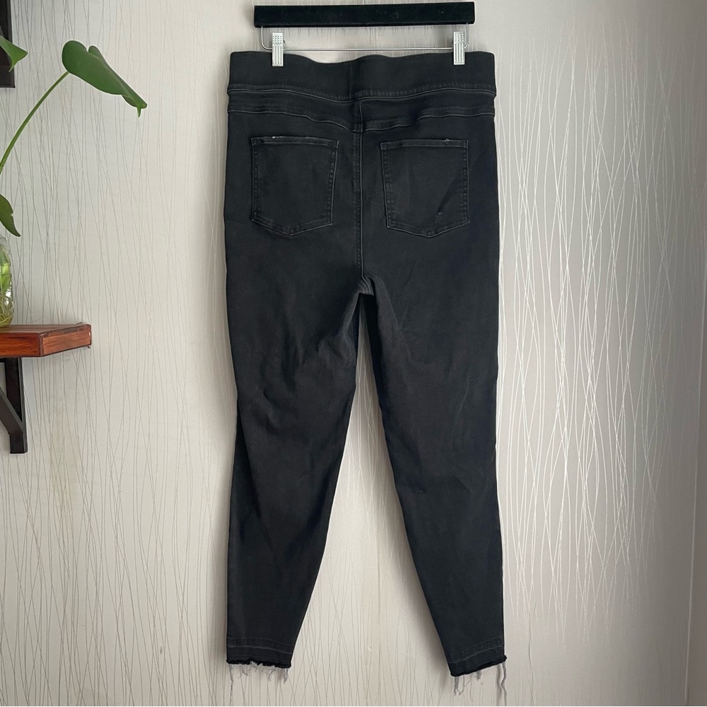 SPANX Vintage Distressed High-Rise Skinny Jeans Black Stretch Ankle 1X Women's - Picture 7 of 9